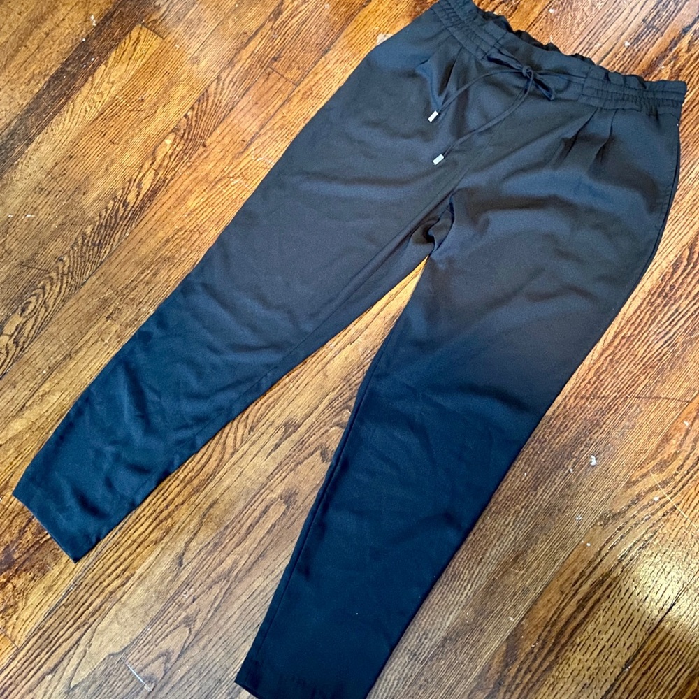 Zara chiffon pants in black